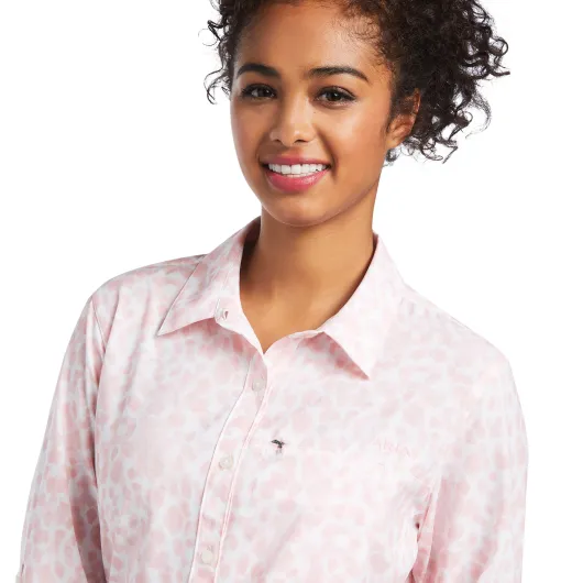 Ariat VentTEK Stretch Shirt Quartz Pink Leopard