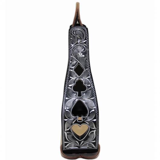 Western Steigbügel aus Metall Herz,Pik, Karo und Kreuz - im Webshop für Reitbedarf und Westernreiten günstig bestellen