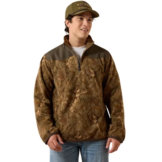 Ariat Basis Fleece Pullover Savannah - Tan Camo