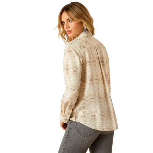 Ariat Billie Jean Western Shirt Sandstone Southwest Print