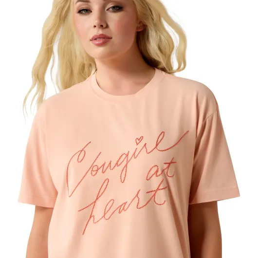 Ariat Cowgirl at Heart T-Shirt Peach