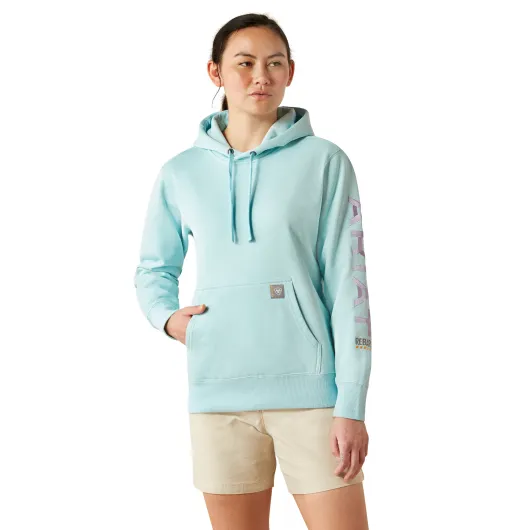 Ariat Damen Rebar Graphic Hoodie Aquatic - Pastel Lilac