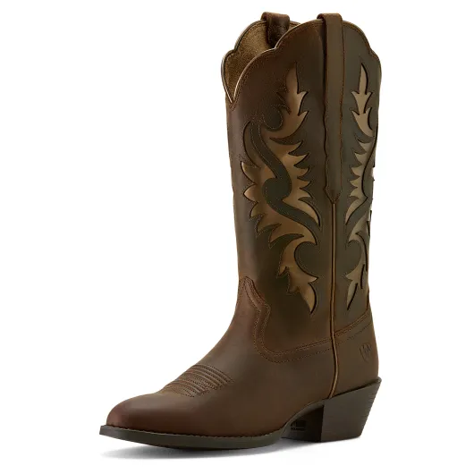 Ariat Damen Westernboots Heritage R-Toe Retro Sassy Brown - Bronze