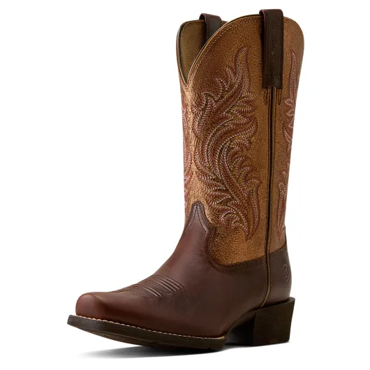 Ariat Damen Westernboots Round Up Cutter Toe Espresso - Copper Ridge