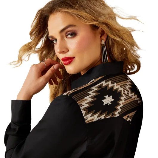 Ariat Dawn Western Snap Shirt Black