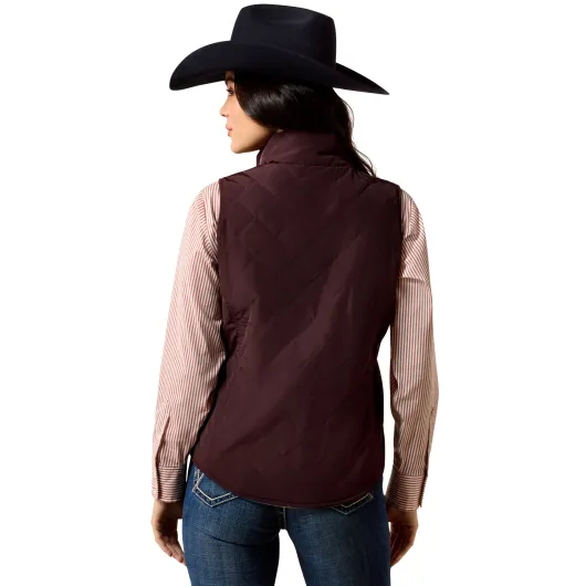 Ariat Dilon 2.0 Reversible Insulated Vest Chocolate Plum - Lakeside Southwest