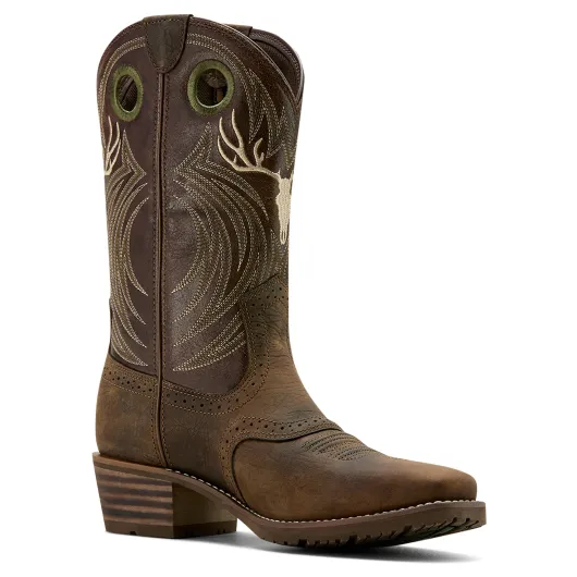 Ariat Hybrid Roughstock Antler Cowboy Boot