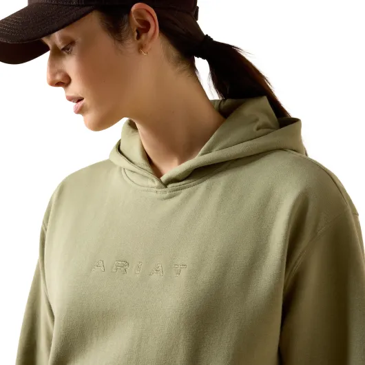 Ariat Martine Hood Sweatshirt Oil Green
