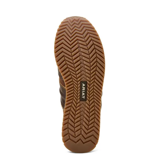 Ariat ranch Runner Aged Tan - Luxe Espresso Croc Print