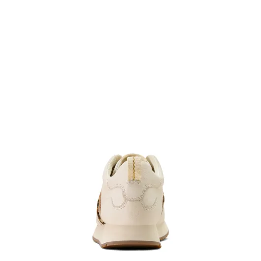 Ariat Ranch Runner Bright Cream - Gilded Leopard Hair On