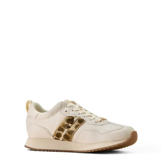 Ariat Ranch Runner Bright Cream - Gilded Leopard Hair On