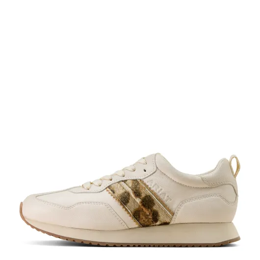Ariat Ranch Runner Bright Cream - Gilded Leopard Hair On