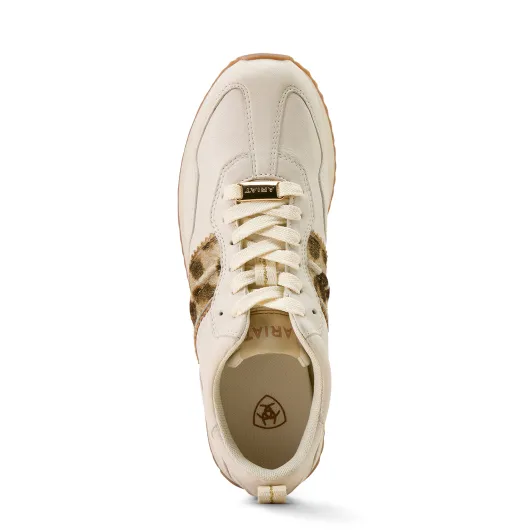Ariat Ranch Runner Bright Cream - Gilded Leopard Hair On