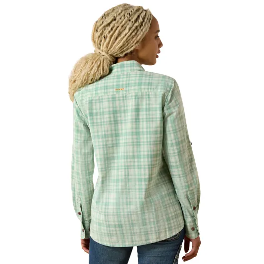 Ariat Rebar Made Tough® Durastretch™ Work Shirt Clearly Aqua