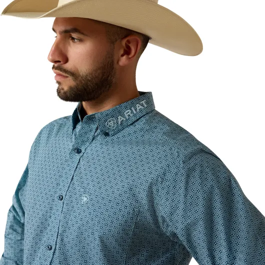 Ariat Team Shirt Jansen Navy-Light Blue