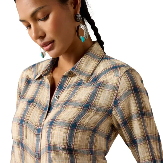 Ariat Western Billie Jean Shirt Horizon Plaid