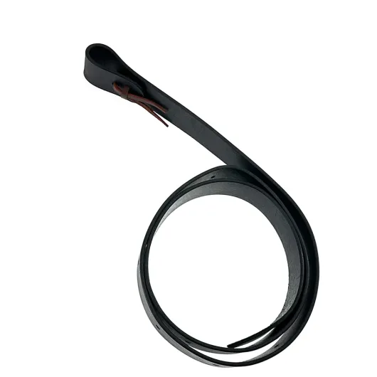 BCL Tie Strap Latigoleder Schwarz