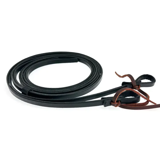 BCL Westernzügel Latigoleder Schwarz 8' x 1/2