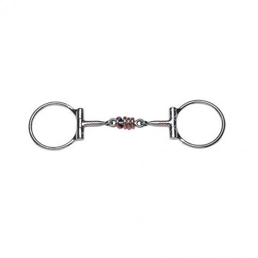 Wassertrense doppelt gebrochen Argentan 18 mm 11.5/12.5/13.5/14.5 HKM Gebiss 
