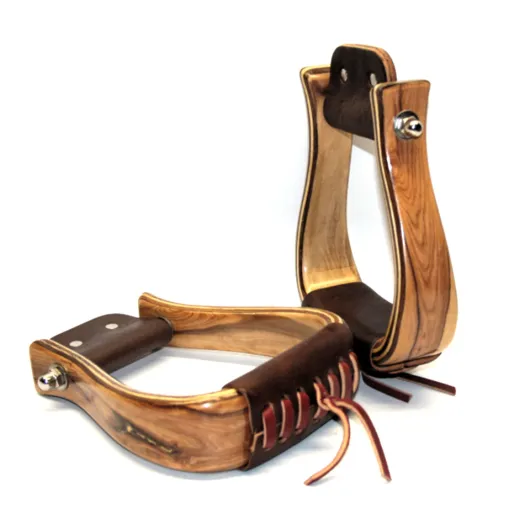 Premium Holz Steigbügel Hell