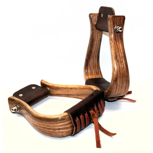 Premium Holz Steigbügel Natur