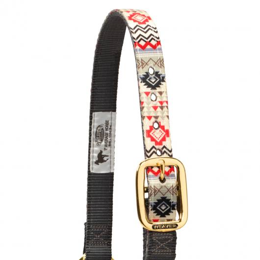 WEAVER Führhalfter verstellbar Santa Fe grau mit Navajo Muster bunt im Onlineshop für Westernreiten günstig bestellen