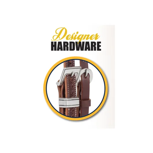 Western Kopfstück Weaver Synergy® Hand-Tooled  mit Designer Hardware
