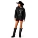 Ariat Canvas Oversized Long Sleeve T-Shirt Black Acid Wash