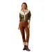 Ariat Damen Westernbluse Bellamy Ivy Green - Parchment
