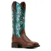 Ariat Damen Westernboots Round Up Holly BEASTY BROWN I  METALLIC SEA