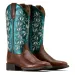 Ariat Damen Westernboots Round Up Holly BEASTY BROWN I  METALLIC SEA