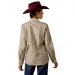 Ariat Damenbluse Kirby Chocolate Plum Gold Stripe