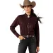 Ariat Earthbound Western Snap Shirt Chocolate Plum