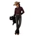 Ariat Earthbound Western Snap Shirt Chocolate Plum
