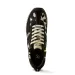 Ariat Ranch Runner Black Suede - Black & White Hair On