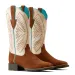 Ariat Round Up Ruidoso Cedar Roughout Pearl Suede