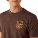 Ariat Stripe Patriotic Badge T-Shirt Brown Heather