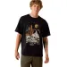 Ariat T-Shirt Wild Life Boxy Washed Black