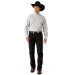 Ariat Western Herrenhemd Crow - White Longhorn Stripe