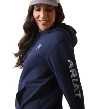 Ariat Damen Logo Hoodie Navy Eclipse