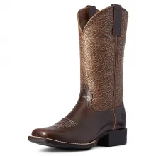 Ariat Damen Westernstiefel Round Up Square Toe Copper Floral