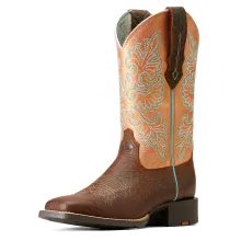 Ariat Damen Westernstiefel Round Up Wide Square Stretch Fit