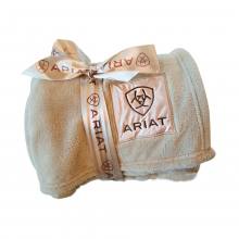 ARIAT Fleece Kuscheldecke braun