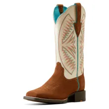 Ariat Round Up Ruidoso Cedar Roughout Pearl Suede