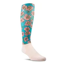 AriatTEK Slim Printed Socks Floral Ceramic