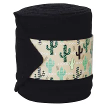 Weaver Polo Wraps - Bandagen Schwarz-Cactus Strap