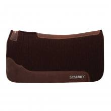 Weaver Synergy® Contoured Steam Pressed 100% Merino Wool Felt Performance Saddle Pad - Filzpad braun