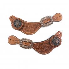 Western Sporen Riemen Damen Copper Dots